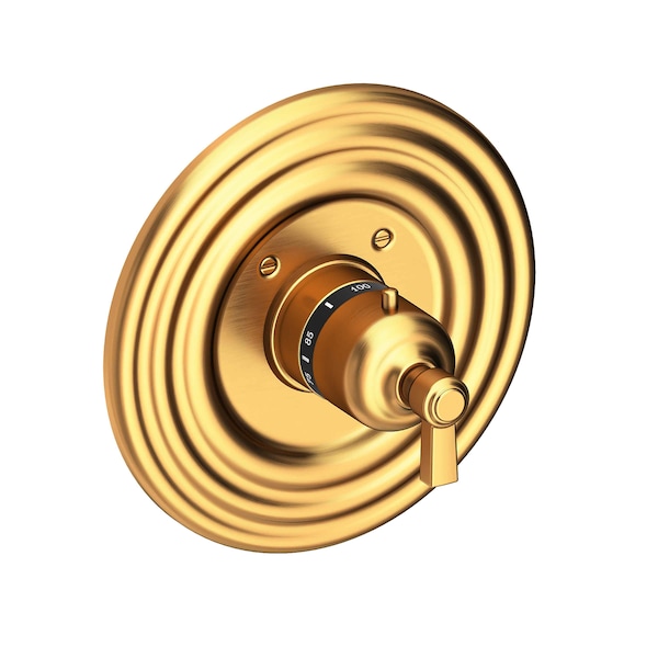 Newport Brass 3/4" Round Thermostatic Trim Plate With Handle in Satin Gold (Pvd) 3-914TR-24S - main